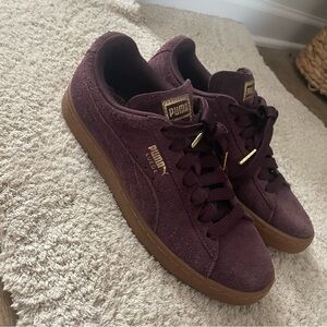 Puma Suede Sneakers in Deep Purple